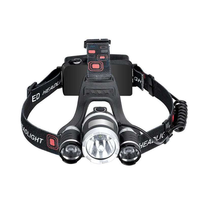 LED Headlamp USB Rechargeable Outdoor Fishing Camping Head Lights Flashlight