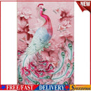 5D DIY Full Drill Diamond Painting Pink Peafowl Cross Stitch Embroidery Kit
