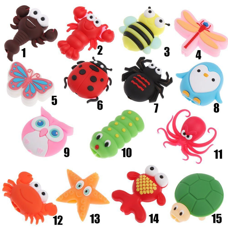 Earphone Cable Protectors Silicone Case Wire Cord Protector Data Line Cover