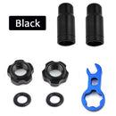 Road Bike Valve Nut Aluminum Alloy Cycling Protection Accessories (Black) Newly