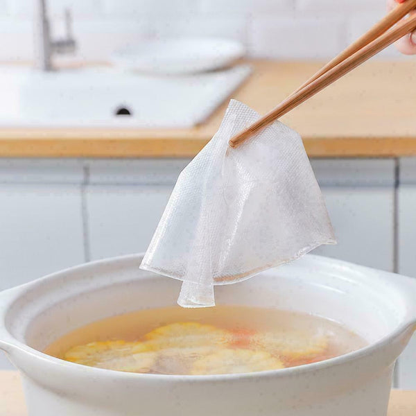 12pcs Kitchen Oil AbsorbingPaper Fried Baking Food Soup Pad A6F6 Filter C2Z1