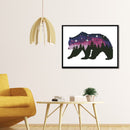 11CT Printed Partial Cross Stitch Handcraft Star Bear Artwork Wall Decor