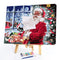 Santa Oil Paint By Numbers Canvas Christmas Drawing DIY Coloring Picture for Kid