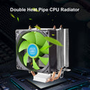 POLAR ICEFLOW CPU Air Cooler with Green Blade Quiet Fan 2 Heatpipes for AMD LGA