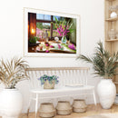 #A Table Flower Oil Paint By Numbers Kit DIY Drawing Picture for Adults Home D