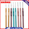 8pcs Plastic Handle Aluminum Head Crochet Hooks Sweater Sewing Needles Kit