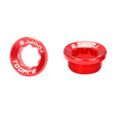 TOOPRE MTB Bike Crank Cover Screws Cap CNC M20x8mm BB Fixing Bolt (Red) Newly