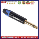 6.35mm Mono Connector 1/4 Inch Male Plug DIY Cable Connector for Electric Gui