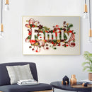 5D DIY Family Full Round Drill Diamond Painting Handicraft Rhinestone Drawing