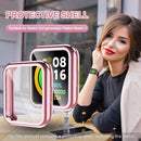 Anti-Scratch Watch Housing Cover for Redmi Watch 2 Screen Protector (Pink) Newly