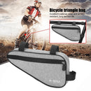Durable MTB Front Frame Triangle Bag Road Cycling Storage Pouch Bag (Gray)