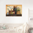 Kitchen Supplies Oil Paint By Numbers Kit DIY Frameless Picture On Canvas