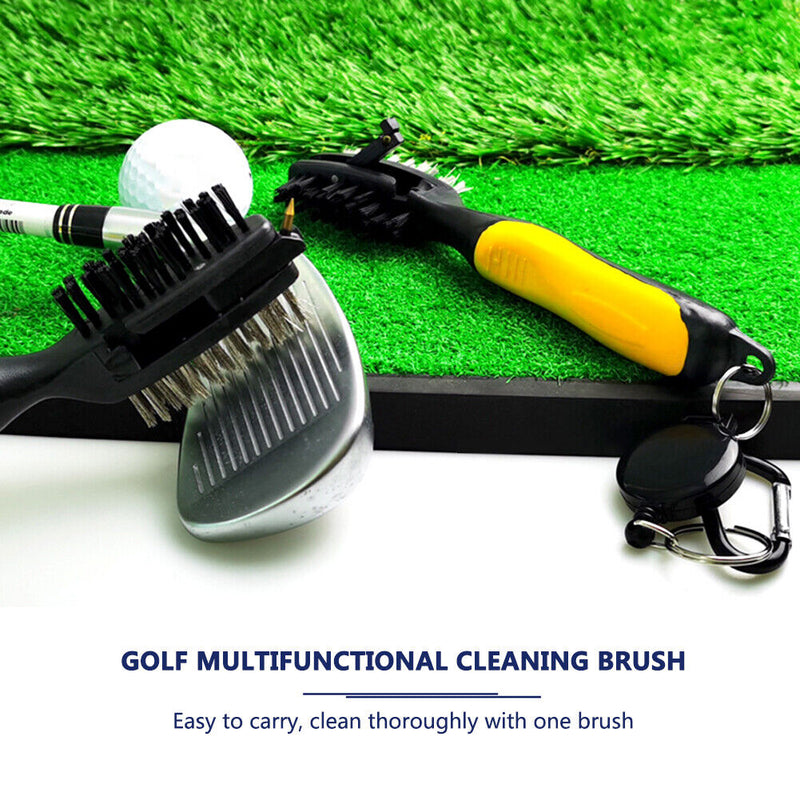 Golf Club Brush Groove Cleaning Brush Two Sided Golf Putter Wedge Ball Cleaner