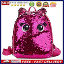 Preppy Shoulder School Bags Women Eyes Print Sequins Backpacks Girls Rucksack