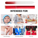 Glass Nail File Block Nail Polish Sanding Buffer Strips Polishing (Red)