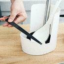 Cooking Utensil Storage Shelf Three-Layer Slots Pot Spoon Rack Lid H5H5 Y5R0