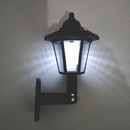 Outdoor LED Solar Hexagonal Garden Yard Sensor Wall Lamp (2pcs White Light)