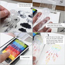 DIY Transparent Handle Seal Stamp Block Scrapbooking Photo Album Decor