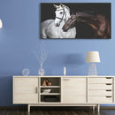 Two Horses Oil Paint By Numbers Kits DIY Handpainted on Canvas Gift Unframed