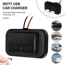 Dual Socket Usb Car Charger 12v/24v 3.1A 4.8A USB Charging Adapter For Car O5A3