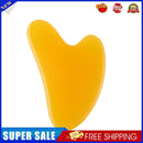 Acupoint Massage Scraper Neck Body Guasha Board for Skin Care (Yellow)