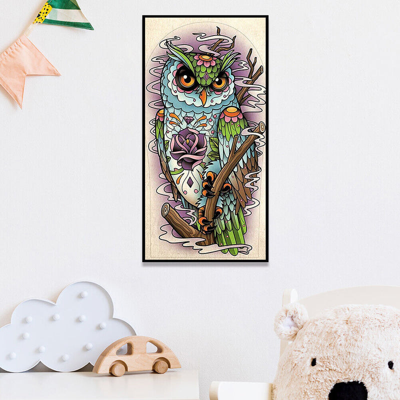 Diamond Painting Owl 5D Full Round Drill Rhinestones Animal Picture Wall Deco