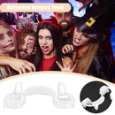 Halloween Vampire Teeth Silicone White Sharp Stretching Vampire Fangs Prop Newly