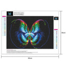 Dream Butterfly DIY Full Drill Round Rhinestones Diamond Painting Embroidery Kit