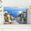 DIY 5D Diamond Landscape House Full Drill Round Rhinestone Painting Kit Pictu
