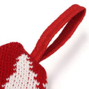 Party Decoration Pet Dog Christmas Stockings Knit Hanging Bone Shape Stockings
