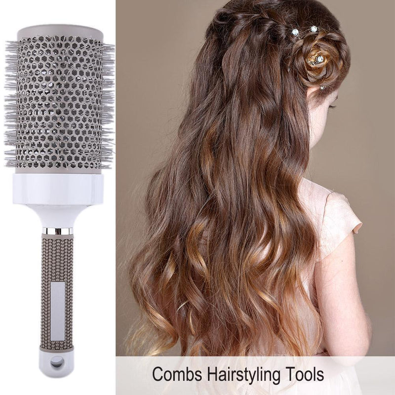 Pro Hair Brush High Temperature Resistant Ceramic Iron Round Comb (65mm) Newly