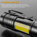 Hot 1200000LM USB Rechargeable Zoomable LED Torch Light Mini Protable Black