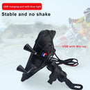 Phone Holder Mirror Stand Install USB Charging Port Cellphone Bracket Charger