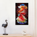 11CT 3 Strand Printed Full Embroidery Koi Fish Needlework DIY Cross Stitch