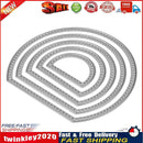 5 Pieces Semicircle/Moon Shape Card Maker Metal Die Cutting Dies Newly