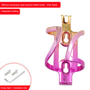 Road Cycling Bike Bottle Rack Plating Bicycle Water Holder Colorful (Pink) Newly