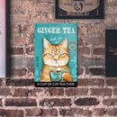 Cat Retro Metal Plate Tin Sign Plaque for Pub Club Cafe Animal Poster (D)