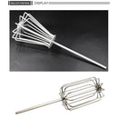 Stainless Steel Groundbait Mixer Fishing Bait Carp Whisk Mixing Tackle Accessory