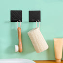 Self-adhesive Wall Hanging Storage Rack Plug Hanger Hook Rack (Black)