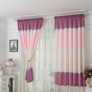 Geometry Semi Blackout Curtains Home Windows Tulle Sheer Drape (Purple Red