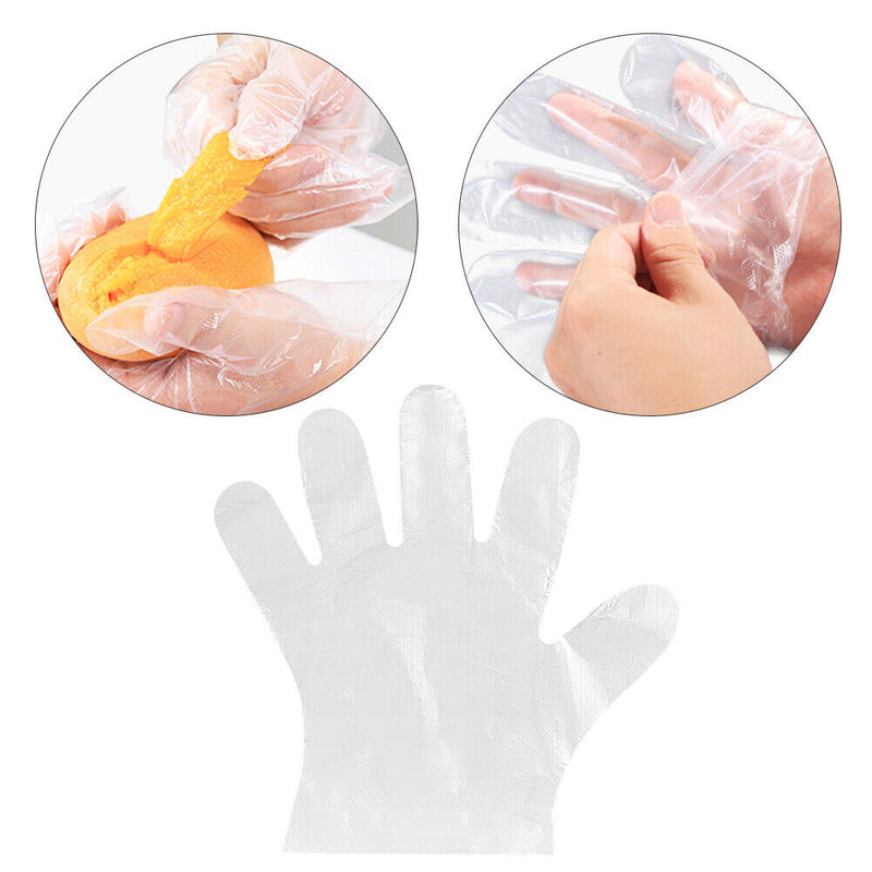 100pcs Air Fryer Liner Mat Paper Baking Mats + Transparent Disposable Glove