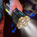 High Power 5 Core LED Torch Super Bright USB Outdoor Camping 2022 S8P0