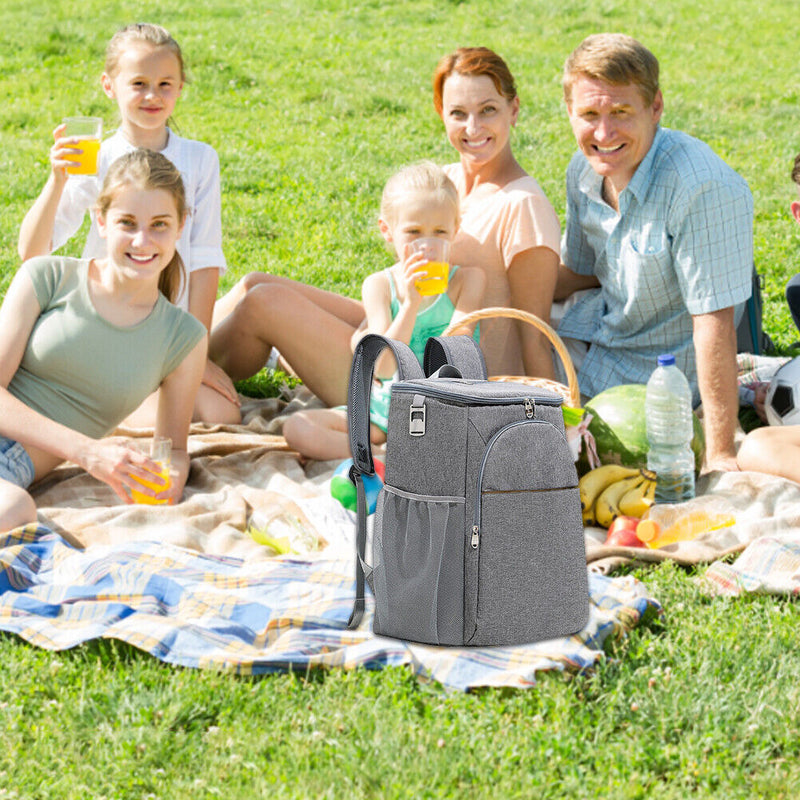 #A 30L Cooler Backpack Waterproof Shoulder Ice Bag Large Capacity Outdoor Equipm