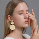 Rattan Earrings Handmade Boho Geometric Statement Woven Dangle Drop Earrings