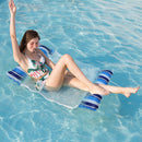 PVC Water Hammock Recliner Inflatable Floating Air Mattress (Light Blue) Newly