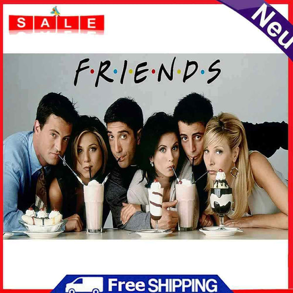 Friends Oil Paint By Numbers Kits Canvas Coloring Drawing Home Decoration Gifts