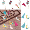 style Metal Tassel Tassel Book Clip Brass Bookmark Painted Pagination Mark