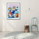 5D Diamond Painting Christmas Fairy Full Round Rhinestone DIY Home Decorations