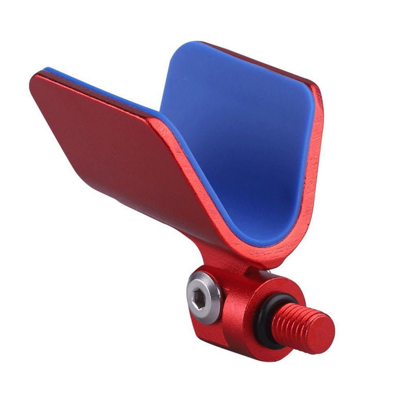 Automatic Rebound Fishing Pole Holder Rod Stand Support Head Tackle (Red)