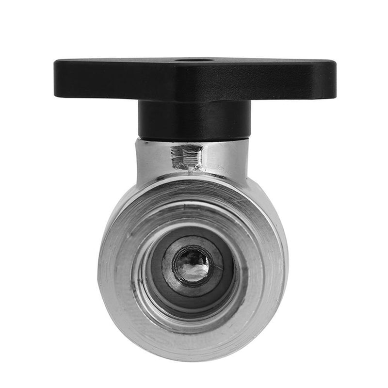 G1/4 Vent Valve Brass Inner Teeth Water Ball Valve Waterway Control(Black)